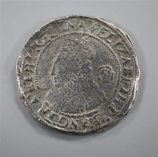 An Elizabeth I 1562 silver half groat